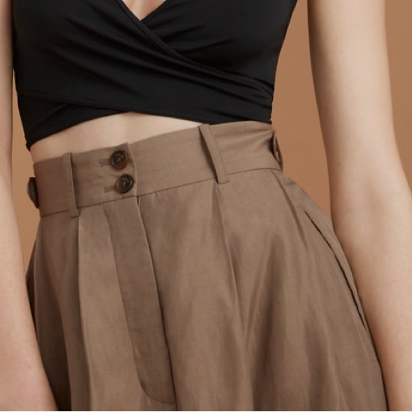 WILFRED ARITZIA - linen blend shorts - Picture 2 of 12